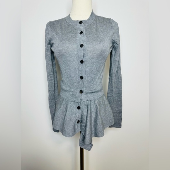 Alexander McQueen Peplum Knit Cardigan - Picture 6 of 12